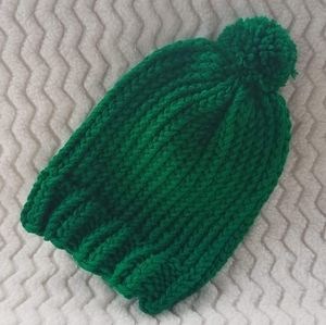 Winter Hat (Green), Handcrafted NWOT